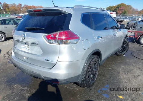 2015 Nissan Rogue Sv z USA, uszkodzony, nr VIN KNMAT2MV2FP572166
